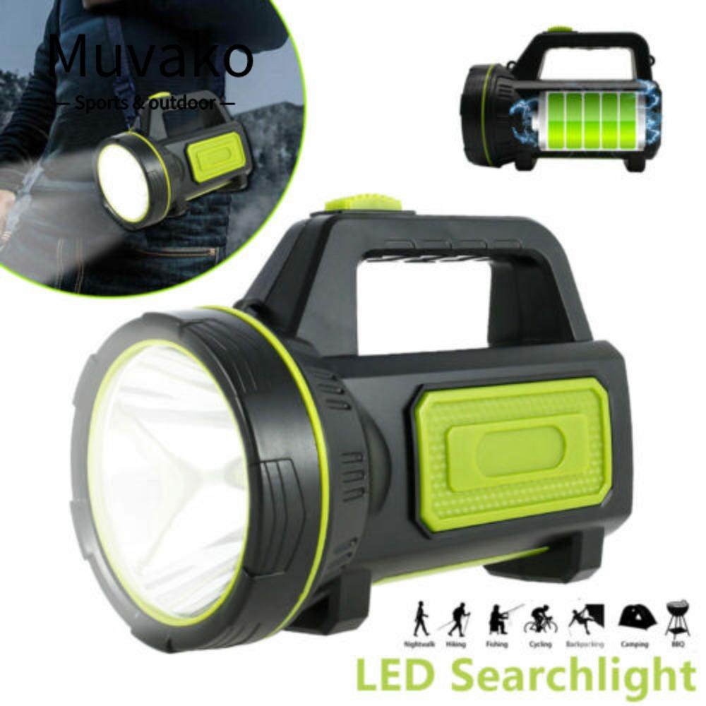 MUVAKO Đèn Pin  LED Cầm Tay Siêu Sáng Có Thể Sạc Lại Tiện Dụng Mang Theo Du Lịch Cắm Trại