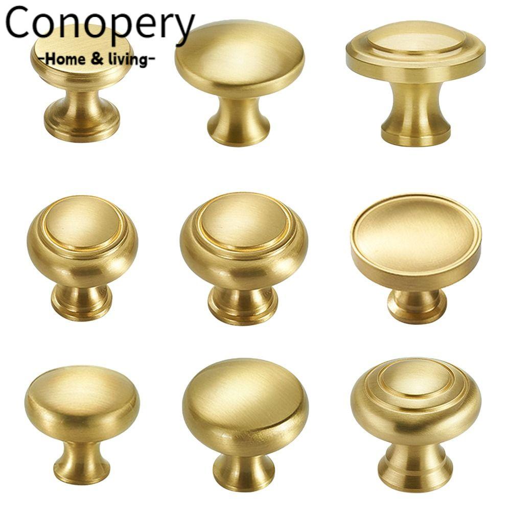 CONOPERY Tay Nắm Cửa Tủ Bằng Đồng Thau Phong Cách Cổ Điển