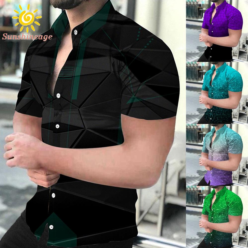 Áo Thun Tay Ngắn Chất Liệu Polyester Thoáng Khí In Họa Tiết Độc Đáo Thời Trang Cho