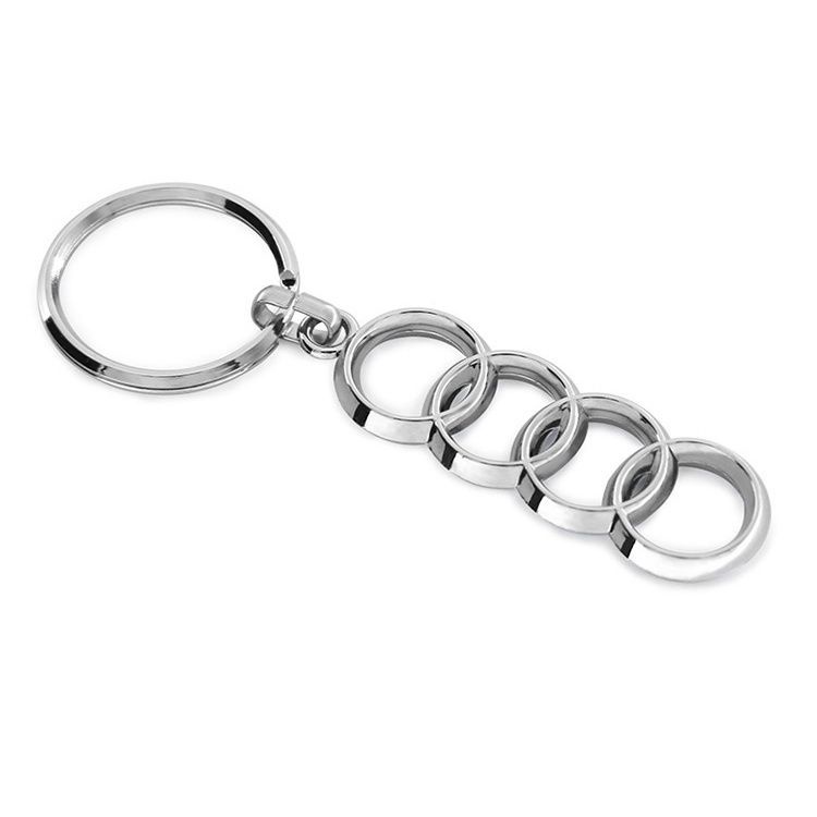 Móc Khóa Xe Hơi Audi Đánh Dấu Bốn Vòng Chất Lượng Cao Phong Cách Mới Dùng Làm Quà Tặng Cho Nam Và Nữ