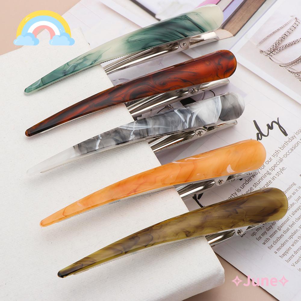 Kẹp Tóc Cá Sấu Cỡ Lớn Bằng Acrylic Chuyên Dụng Cho Salon