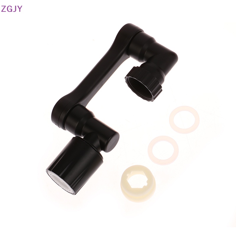 Phụ Kiện Màu Đen ZGJY Universal 1080° Đầu Nối Dài Vòi Nước Bằng Nhựa Hai Chế Độ Cho Robot Nhà Bếp Mới