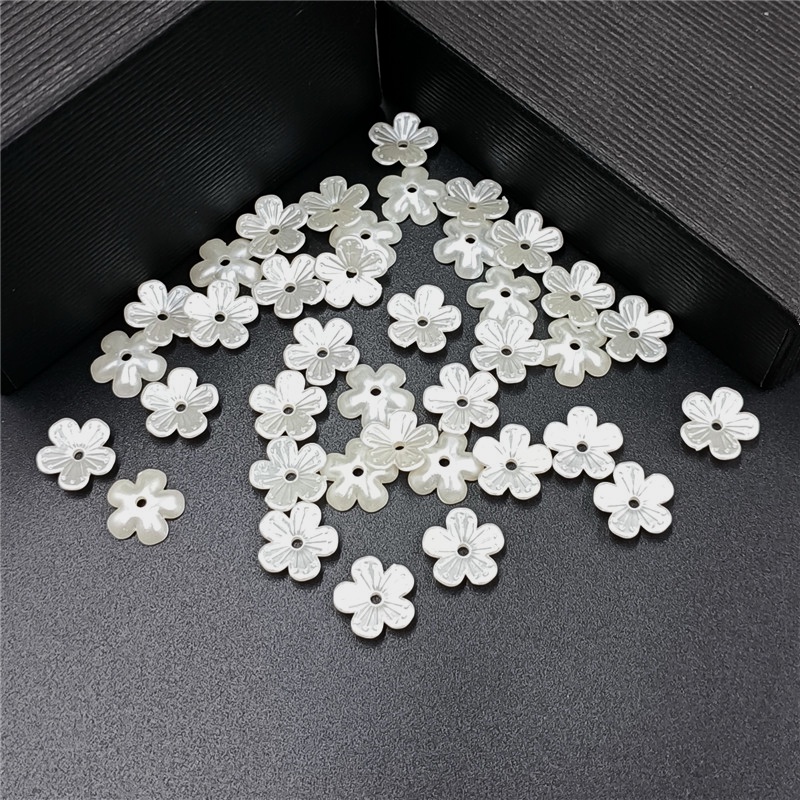 Set 30 / 100 Hạt Ngọc Trai Giả Hình Ngôi Sao / Trái Tim Làm Trang Sức Thủ Công