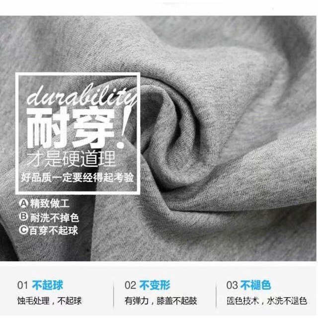 Quần Dài Thể Thao Dáng Rộng Lót Lông Cừu Thời Trang Xuân Thu Cho Nam Trung Niên