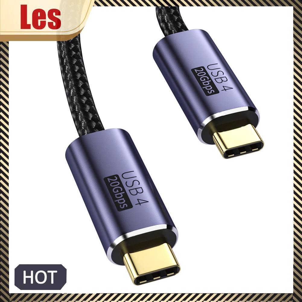 Cáp Sạc Nhanh 20Gbps 8K 60Hz PD 100W USB 4.0 Type-C Male Sang Male