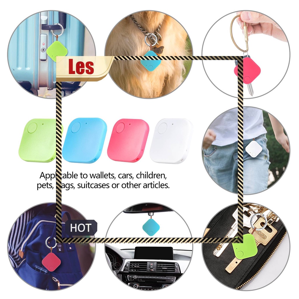 Thiết Bị Định Vị Tìm Kiếm Bluetooth Cho Ví Thú Cưng Chìa Khóa