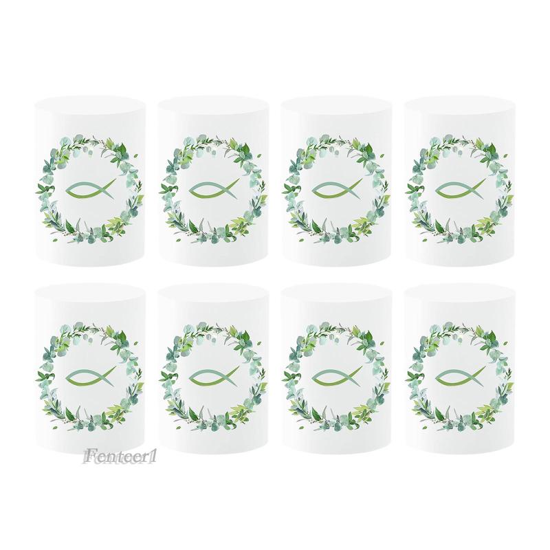 1 [Fenteer1] 8 Túi Bọc Nến / Đèn Bàn Trang Trí Nội Thất Nhà