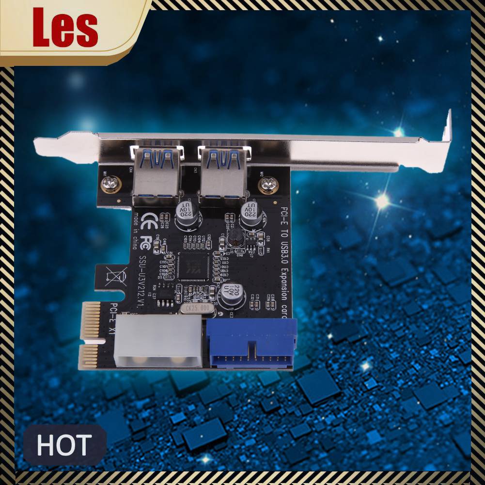 Card Mở Rộng PCIe 4pin IDE 2 Cổng Usb 3.0 + 19pin