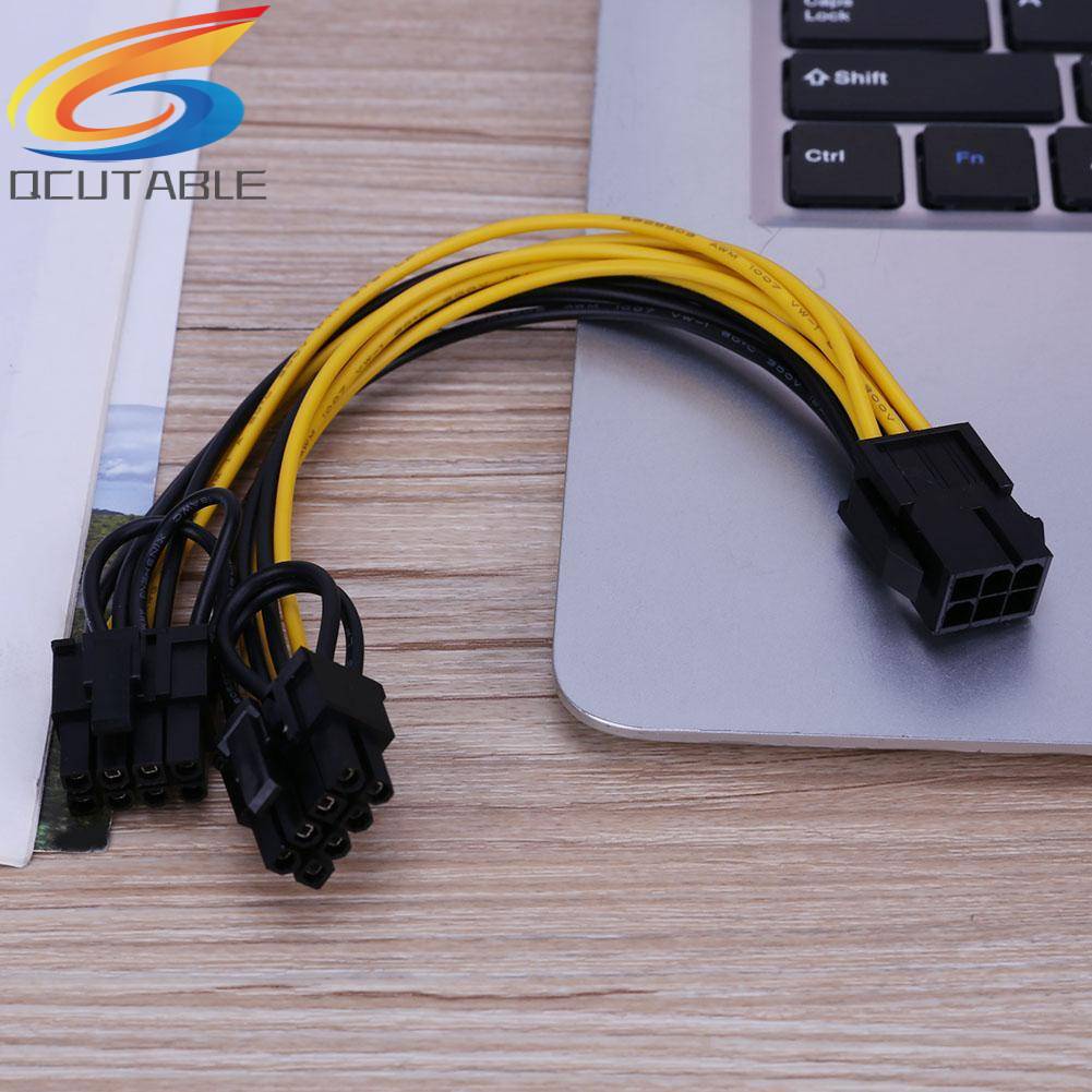 Cáp Chia Cổng 6Pin Sang 8 (6 + 2) Cho Card Đồ Họa