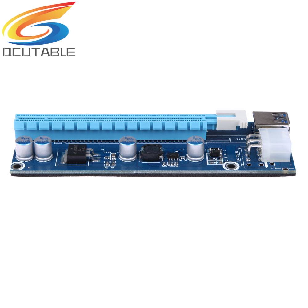 Card Mở Rộng Pcie 1x Sang 16X Kèm Cáp SATA Và USB 3.0 6Pin