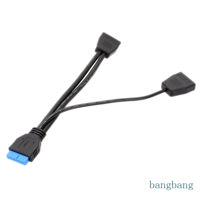 Bộ Chia Cổng USB 3 0 1 Sang 2 19Pin Cho Bo Mạch Chủ Máy Tính 200mm