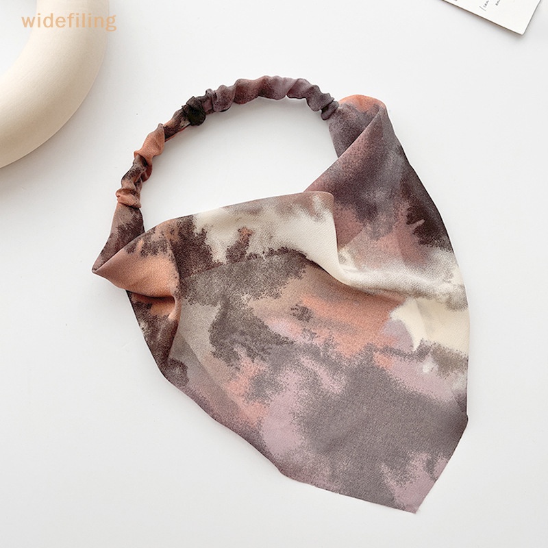 Khăn Bandana Mỏng Nhuộm Màu Hình Tam Giác Nhỏ Đơn Giản Thời Trang Mùa Hè Cho Nữ