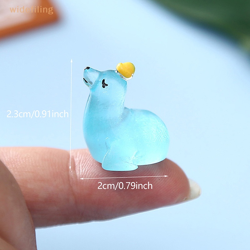 Set 2 Mô Hình Động Vật Mini Bằng Nhựa Phát Quang Trang Trí Sân Vườn