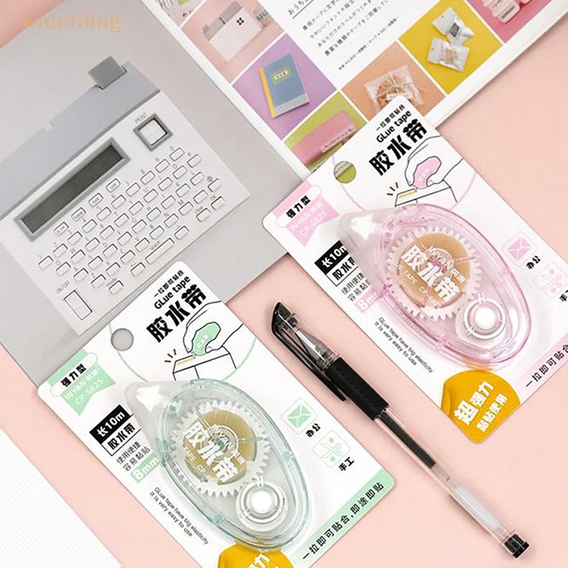 Cuộn Băng Keo Hai Mặt 3 Kích Thước Khác Nhau Dùng Trang Trí Sổ Tay DIY