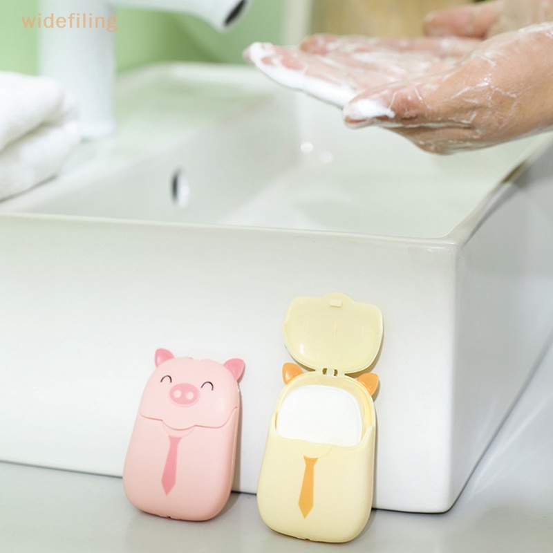 Bộ 50 Xà Phòng Rửa Tay Dùng Một Lần Hình Heo Hồng Dễ Thương Thân Thiện Với Da