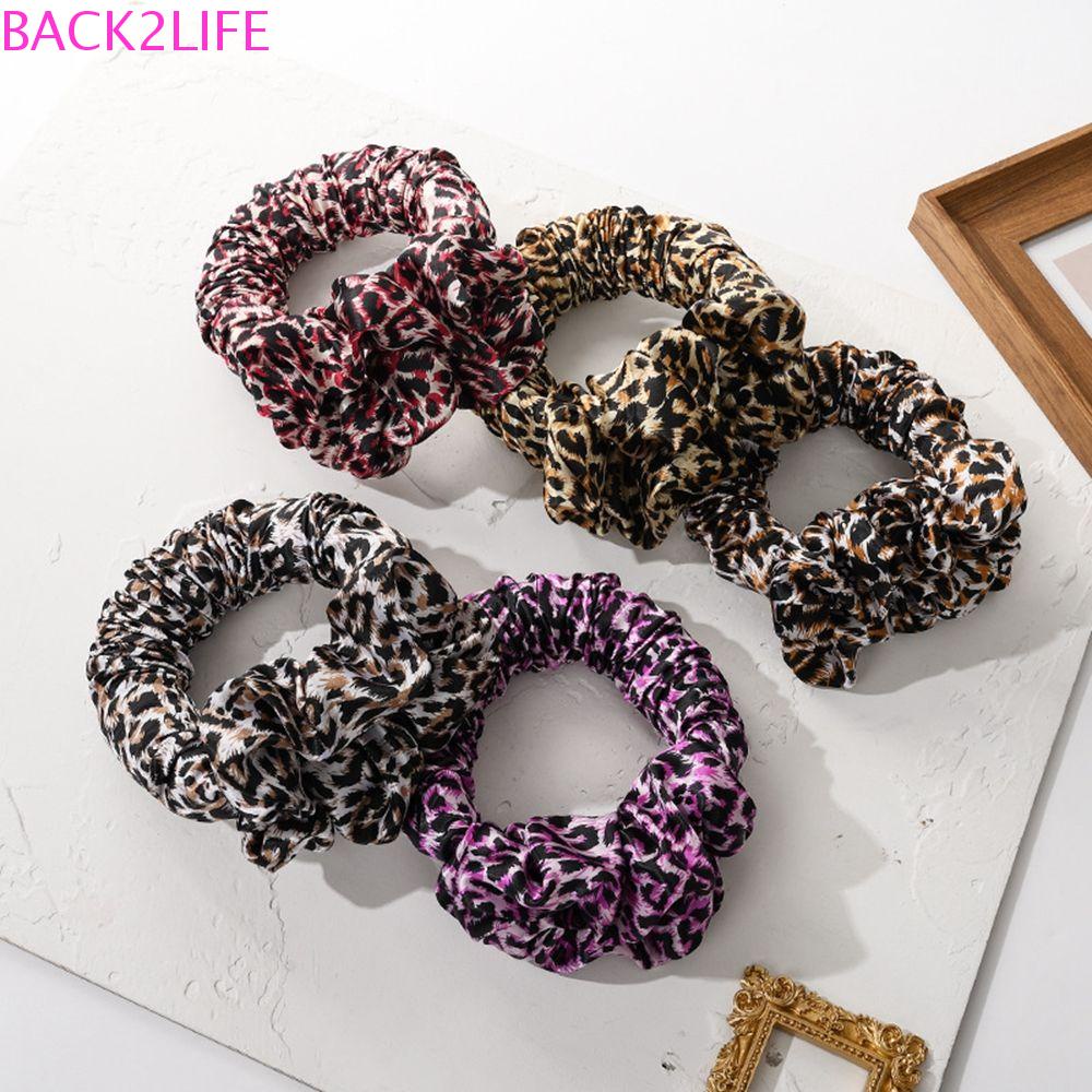 BACK2LIFE Dây Buộc Tóc Co Giãn In Họa Tiết Hoa Xinh Xắn Cho Nữ 2life