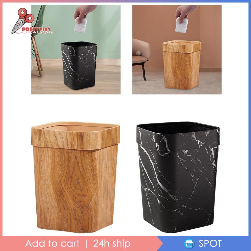 Thùng Rác Vân Gỗ Tái Sử Dụng Được Prettyia1