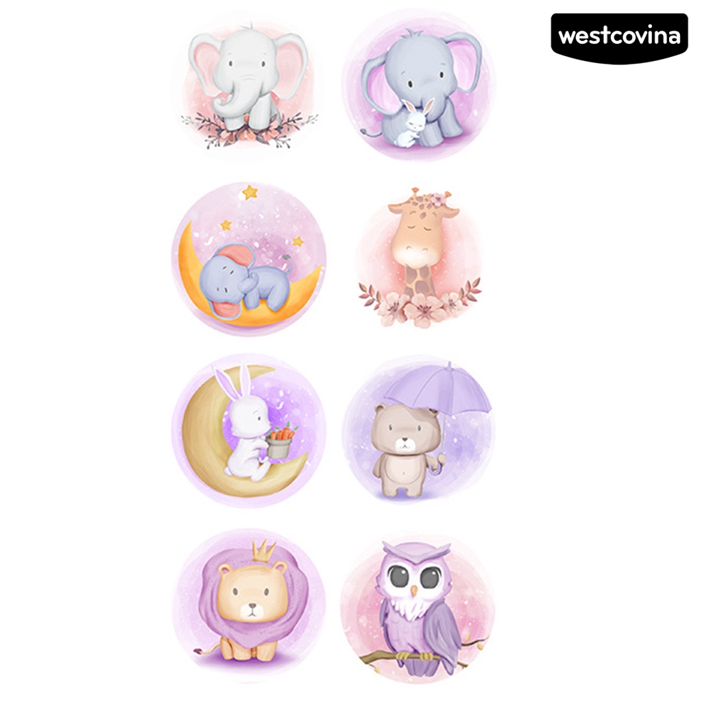 [WSTN] [WSTN]✎1 Cuộn 500 Miếng Dán Hoạt Hình Trong Suốt Tự Dính Dùng Làm Phần Thưởng Cho Trẻ Mẫu Giáo