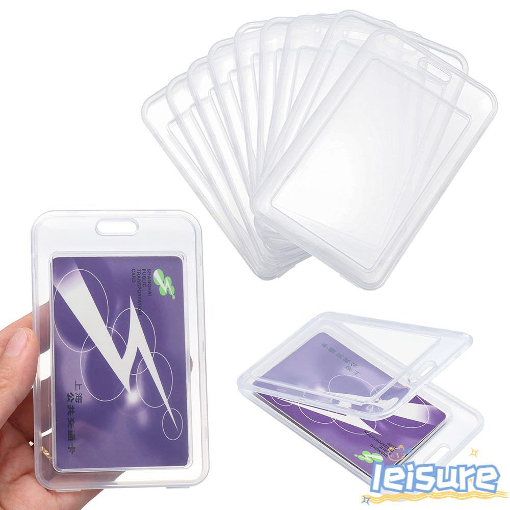 LEISURE Set 10 Vỏ Bọc Thẻ Trong Suốt Tiện Lợi