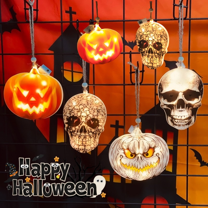 Dây Đèn Trang Trí Phòng Ngủ / Tiệc Halloween Hình Quỷ Hoạt Hình Lâu Trôi