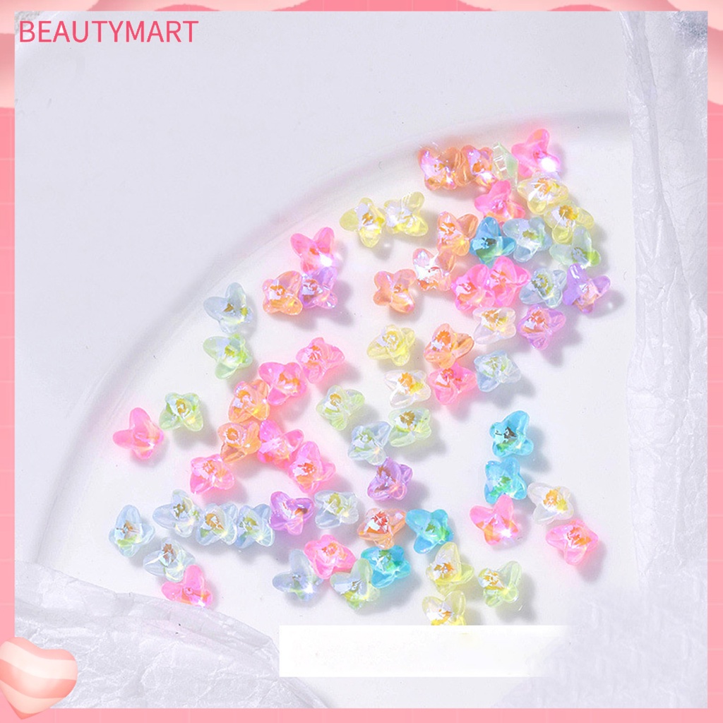 Bộ 20 Hạt Đá Mocha Hình Bướm Siêu Nhẹ Dùng Trang Trí Móng Tay DIY
