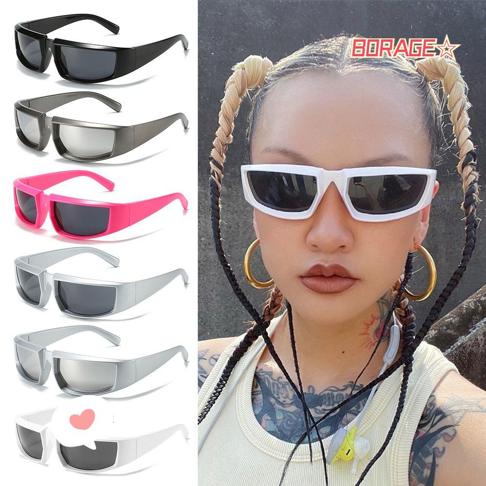 BORAG Kính Râm Thể Thao Y2K Phong Cách Steampunk