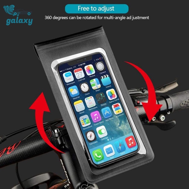 Galaxy Túi Đựng Điện Thoại Chống Thấm Nước Gắn Tay Lái Xe Đạp Tiện Dụng