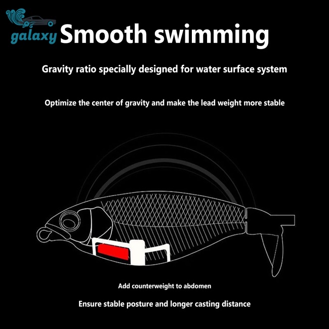 Galaxy Set 5 Mồi Câu Cá Giả 6g / 10g Chuyên Nghiệp