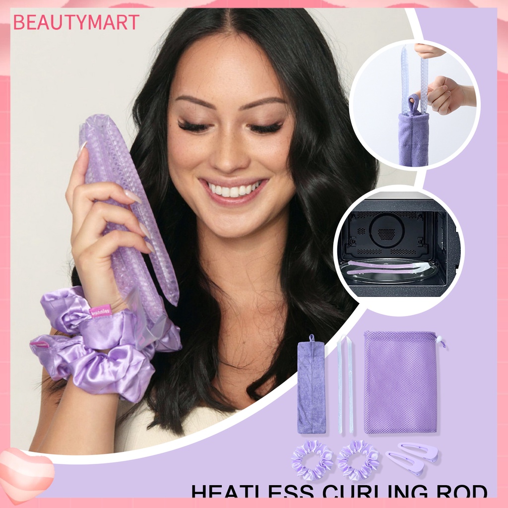 Bộ 7 Dụng Cụ Uốn Tóc Không Nhiệt Mềm Mại Giúp Tiết Kiệm Thời Gian