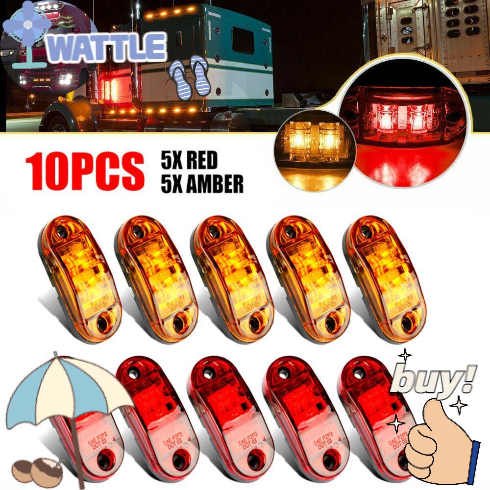 WTTLE Bộ 10 Đèn LED 10 Bóng 12V Chuyên Dụng Cho Xe Tải