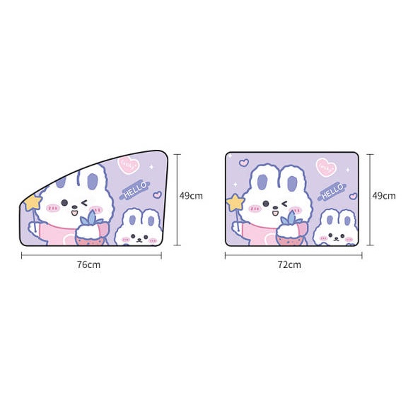 Auto Abat Vent Interior Insulation for Car Children Baby Side Window Shading Cloth Sun Protection Magnetic Vehicle Window Curtain KDZW