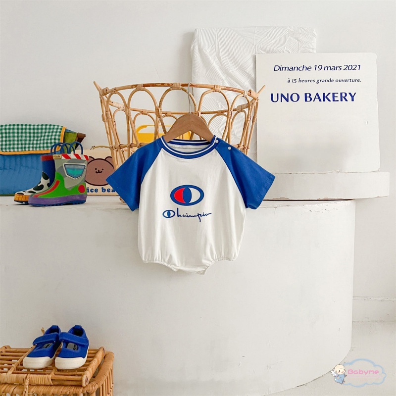 Áo Liền Quần Thể Thao Phong Cách Khối Màu Dễ Thương Dành Cho Bé Trai Gái