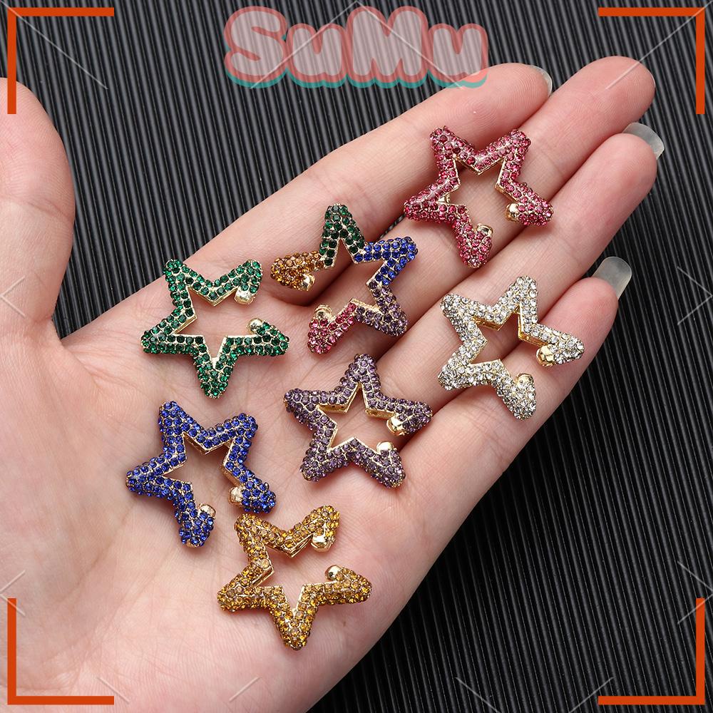 SUMU Khuyên Vành Tai Hình Trái Tim Đính Đá Thời Trang