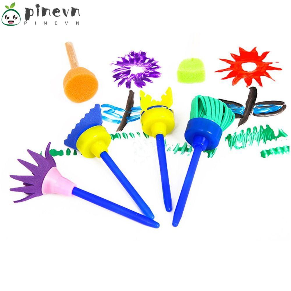 PINEVN Set 8 Cọ Bọt Biển Dùng Để Hỗ Trợ Vẽ Tranh