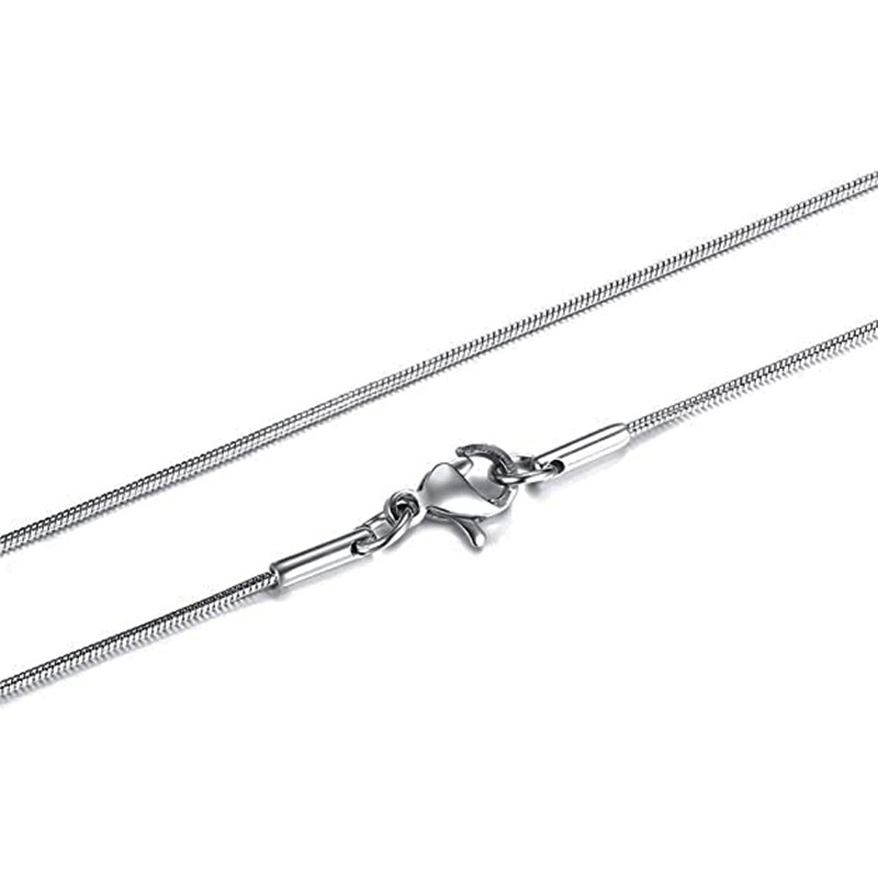 Vòng cổ Thép Titan Không Gỉ Dạng Rắn Phong Cách retro Mới 1.5mm Dành Cho Nam Và Nữ