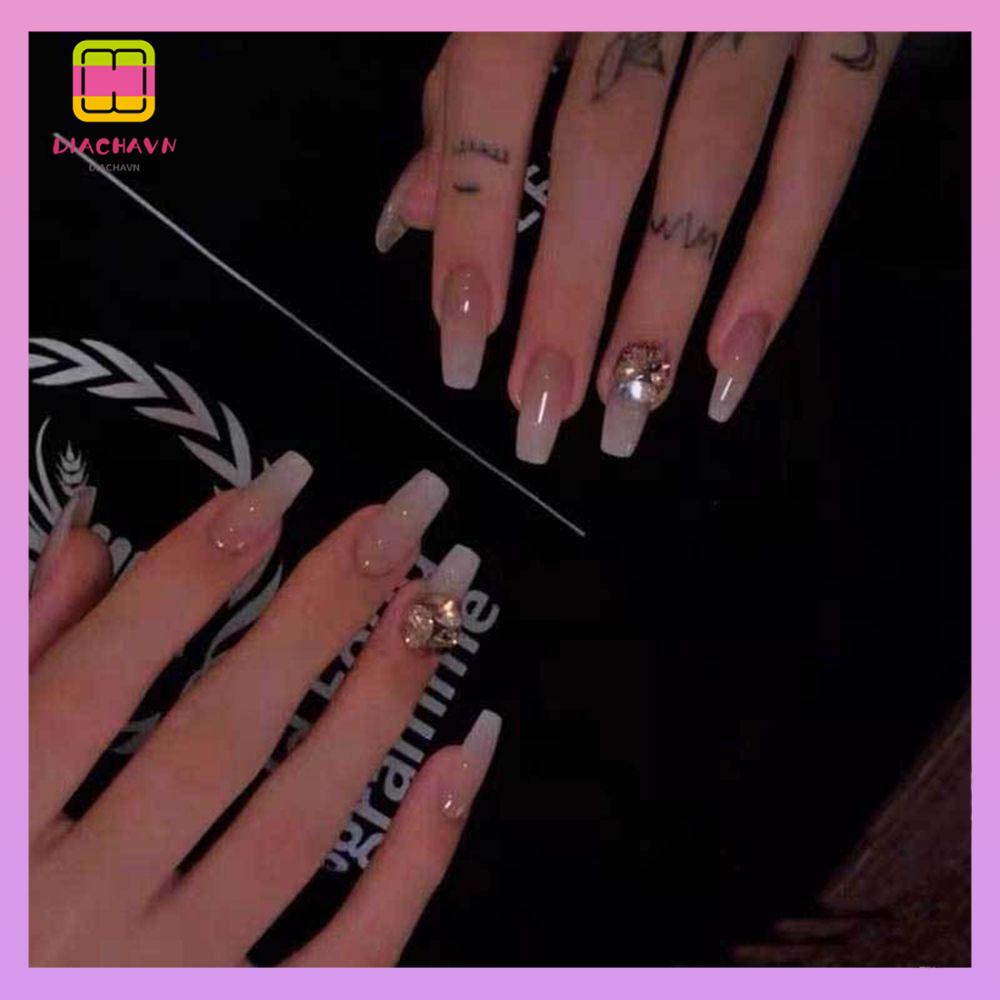 DIACHAVN Hộp 24 Móng Tay Giả Che Phủ Toàn Diện Chất Lượng Cao