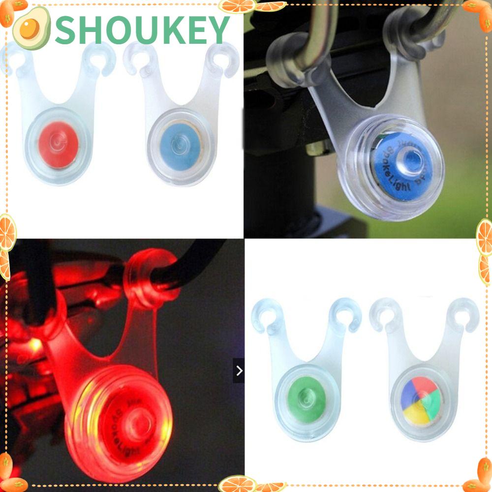 SHOUKEY Set 5 Đèn Đuôi Xe Đạp Chống Nước Nhiều Màu Sắc