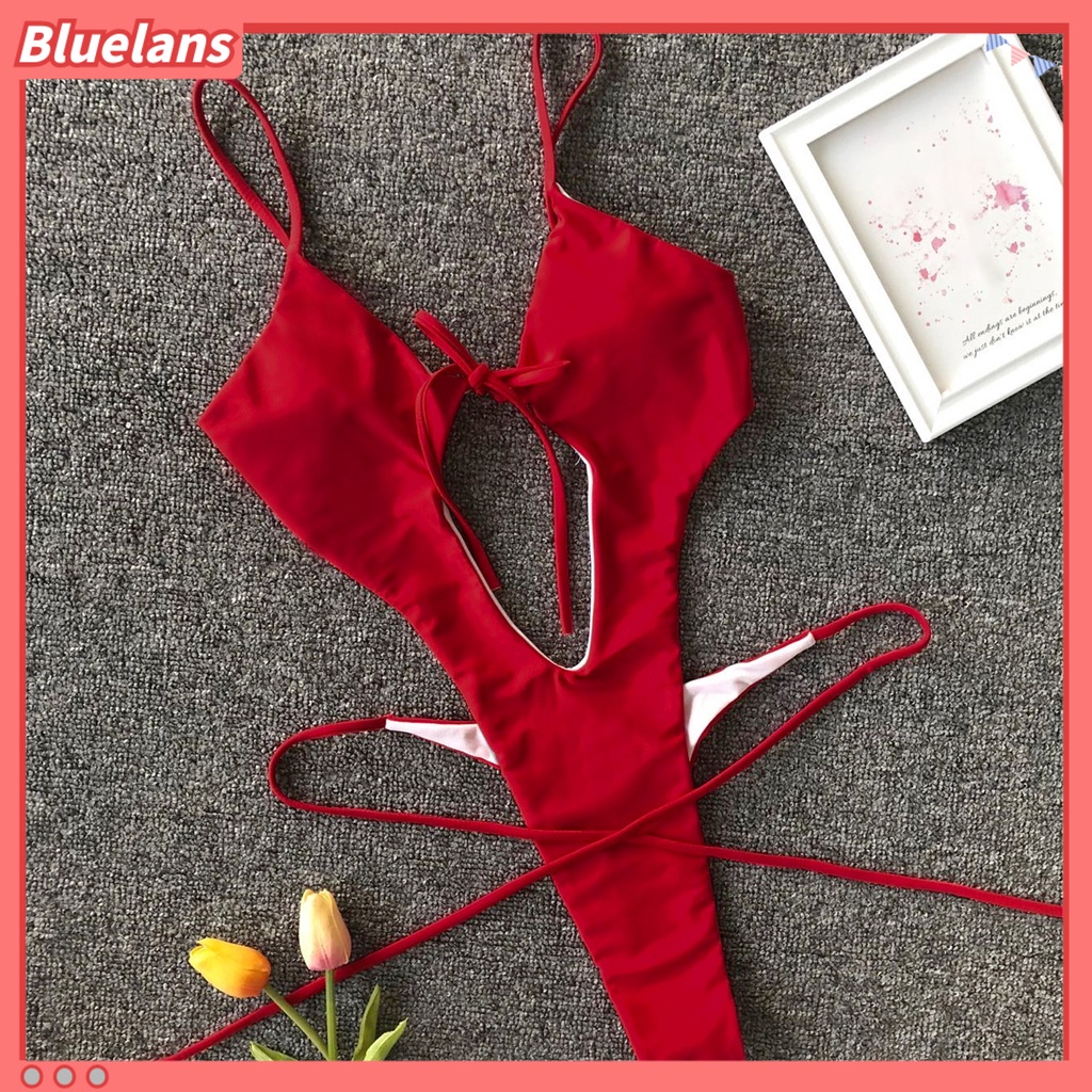 [BLS] Đồ Bơi Một Mảnh Ôm Dáng Dây Buộc Gợi Cảm Mùa Hè Bền Cho Nữ