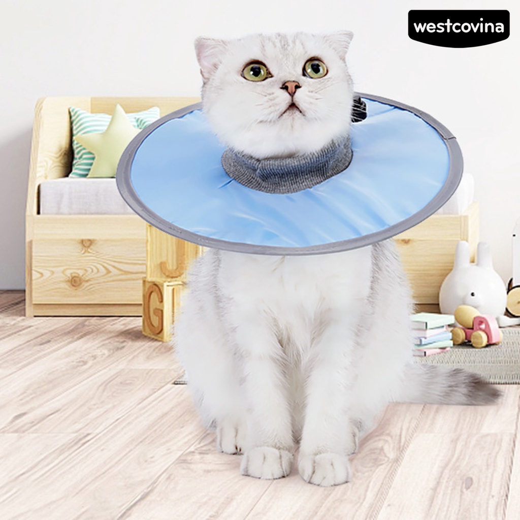 [COD]♞Vòng Đeo Cổ Bằng Polyester Thân Thiện Với Da Chống Nước Chống Liếm Có Thể Điều Chỉnh Bảo Vệ Cổ Cho Thú Cưng