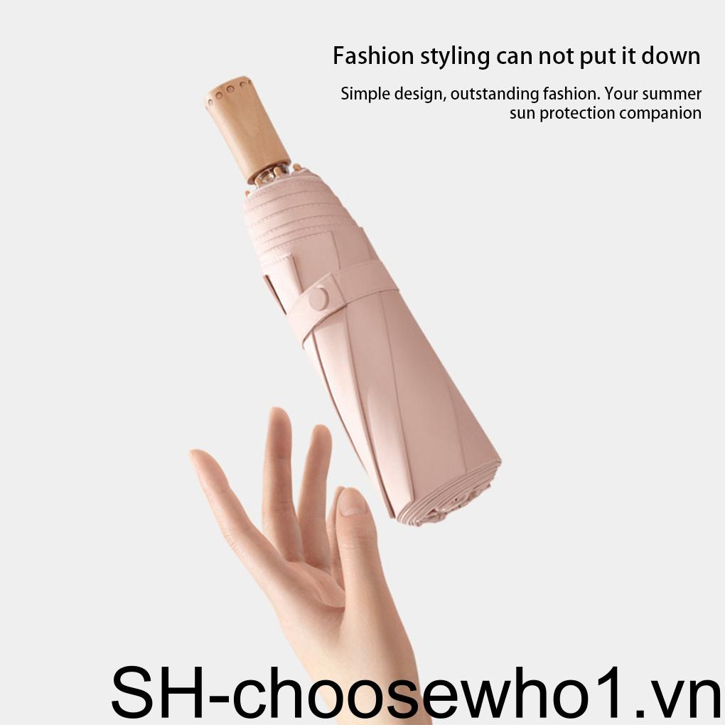 Dù Gấp 3 Chất Liệu Vinyl Chống Thấm Nước Chống Mưa Tiện Dụng