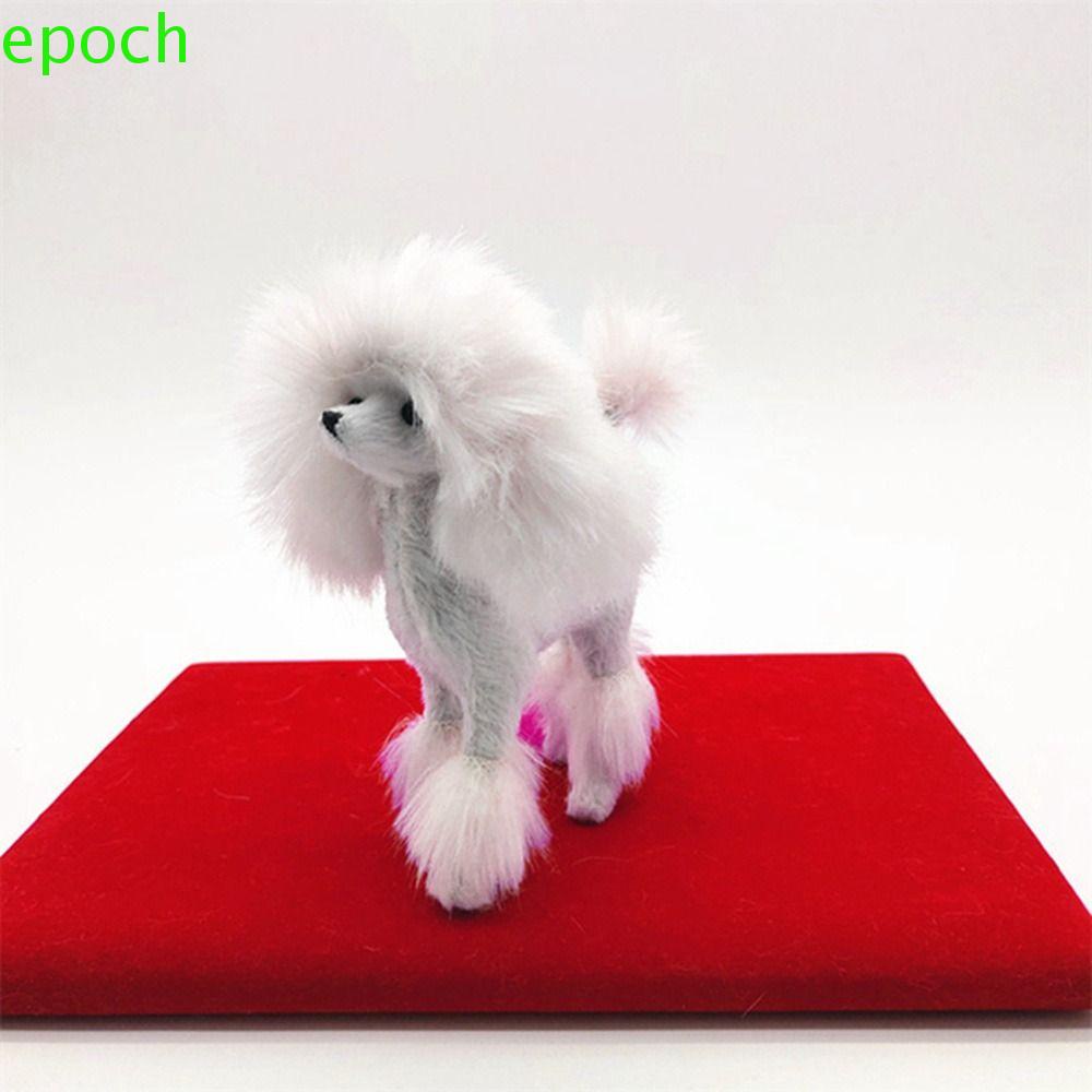 EPOCH Mô Hình Chó Poodle Nhồi Bông Dễ Thương Dùng Trang Trí Bàn Làm Việc