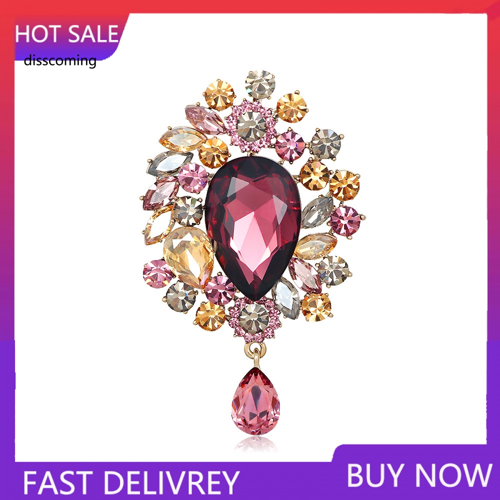 Áo Thun Tay Ngắn In Chữ SL| Trâm Cài Áo Pha Lê Siêu Lấp Lánh Sang Trọng Phong Cách Âu Mỹ