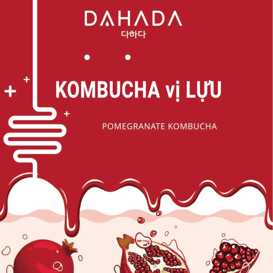 Date 1/2024 Trà túi lọc detox hỗ trợ giảm cân DAHADA vị lựu và dâu tây, đẹp da, chính hãng