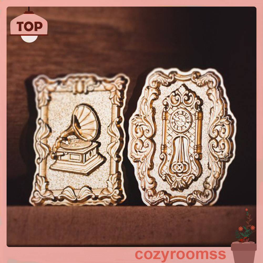 Đầu Tem Đóng Dấu Niêm Phong Thiệp Mời Đám Cưới DIY Phong Cách Retro