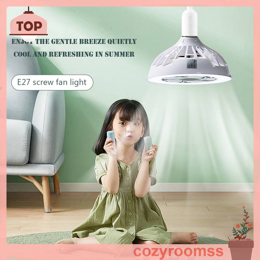 Quạt Trần Phòng Khách Yên Tĩnh 12W E27 Có Đèn LED