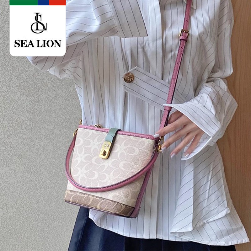 Túi Xách Đeo Vai Nhiều Ngăn Màu Tương Phản Thời Trang Mới Cho Nữ