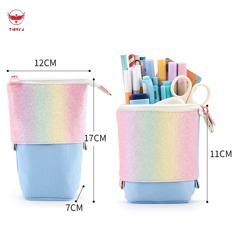 Túi Đựng Bút / Mỹ Phẩm Siêu Bền In Họa Tiết Dễ Thương Tiện Dụng Cho Nam Và Nữ