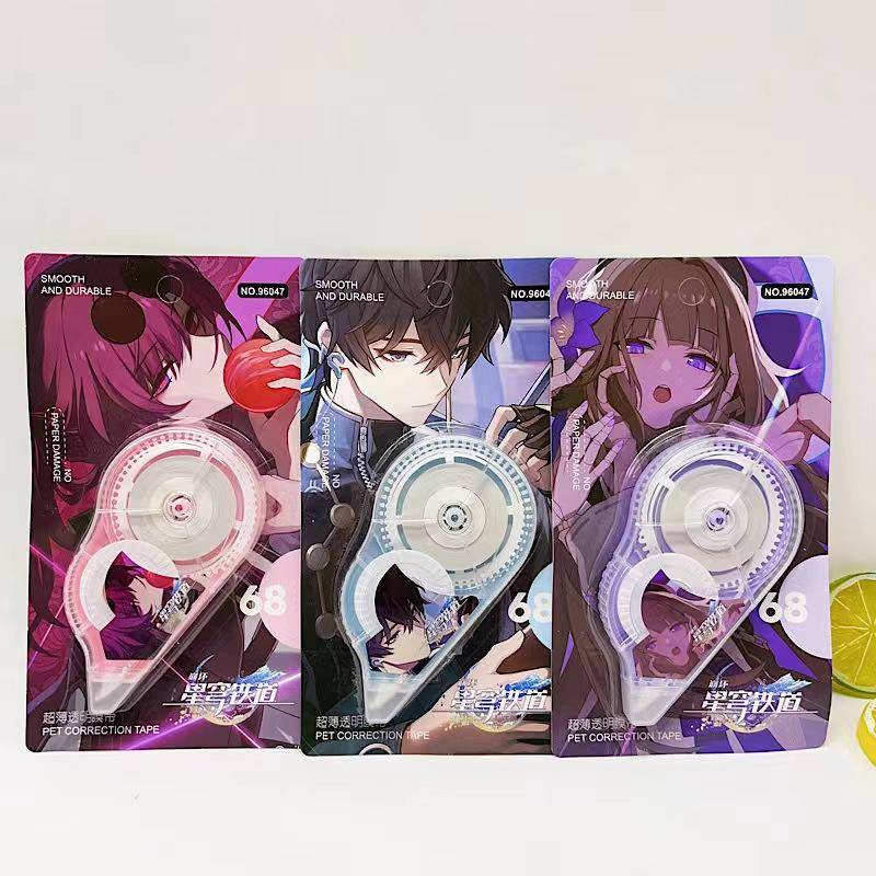 Bút Xóa Kéo Màu Trắng In Hình Star Rail Dan Heng March 7th Bronya Seele Asta Herta Akane