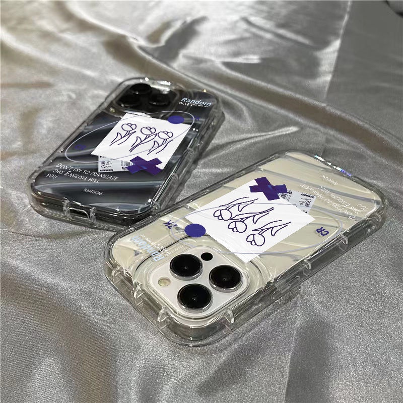 Ốp Điện Thoại Mềm Trong Suốt Hình Hoa Đất Sét Cho iPhone14promax 1312 / 11 7 / 8plus xr / sins MFW8