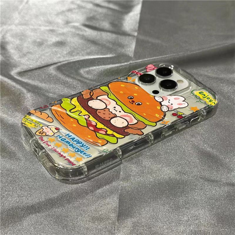 Ốp Điện Thoại Mềm Trong Suốt In Hình Thỏ Bánh Quy Cho Iphone 14Promax 1312 / 11 7 / 8plus xr / XSUG